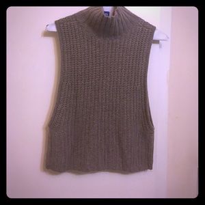Autumn Cashmere cropped mock neck sweater