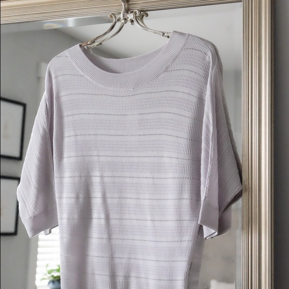 NY&CO Gray/Lavender Sweater NWT