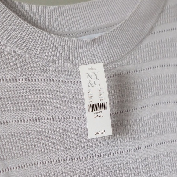 NY&CO Gray/Lavender Sweater NWT - Picture 3 of 4