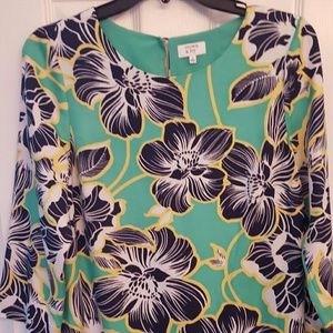 Floral and striped Crown and Ivy Dress