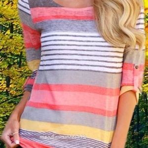 Mid length sleeve shirt