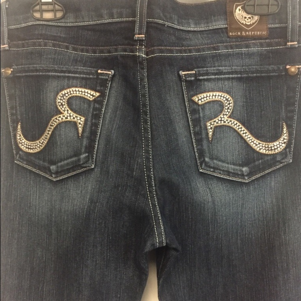 Rock & Republic Jeans with crystals, size 29