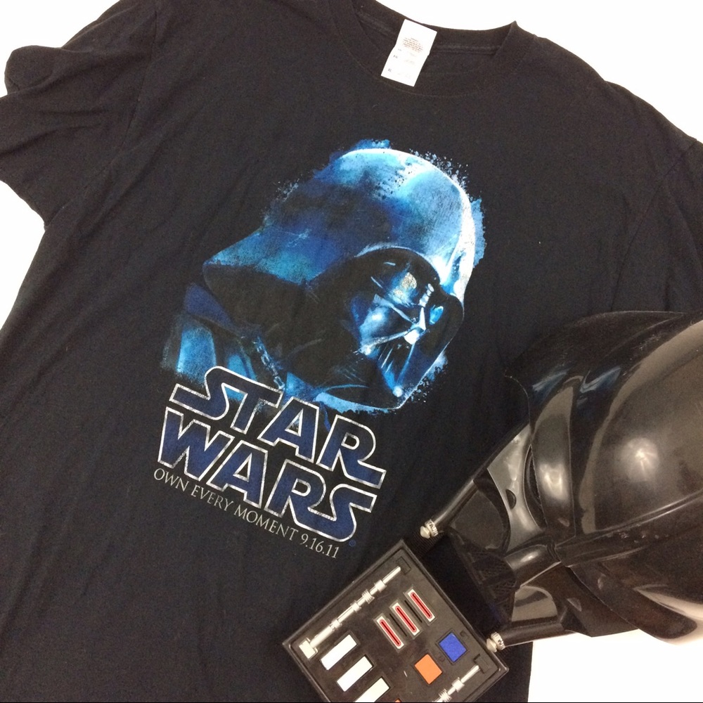 Star Wars Darth Vader Blue Black Shirt