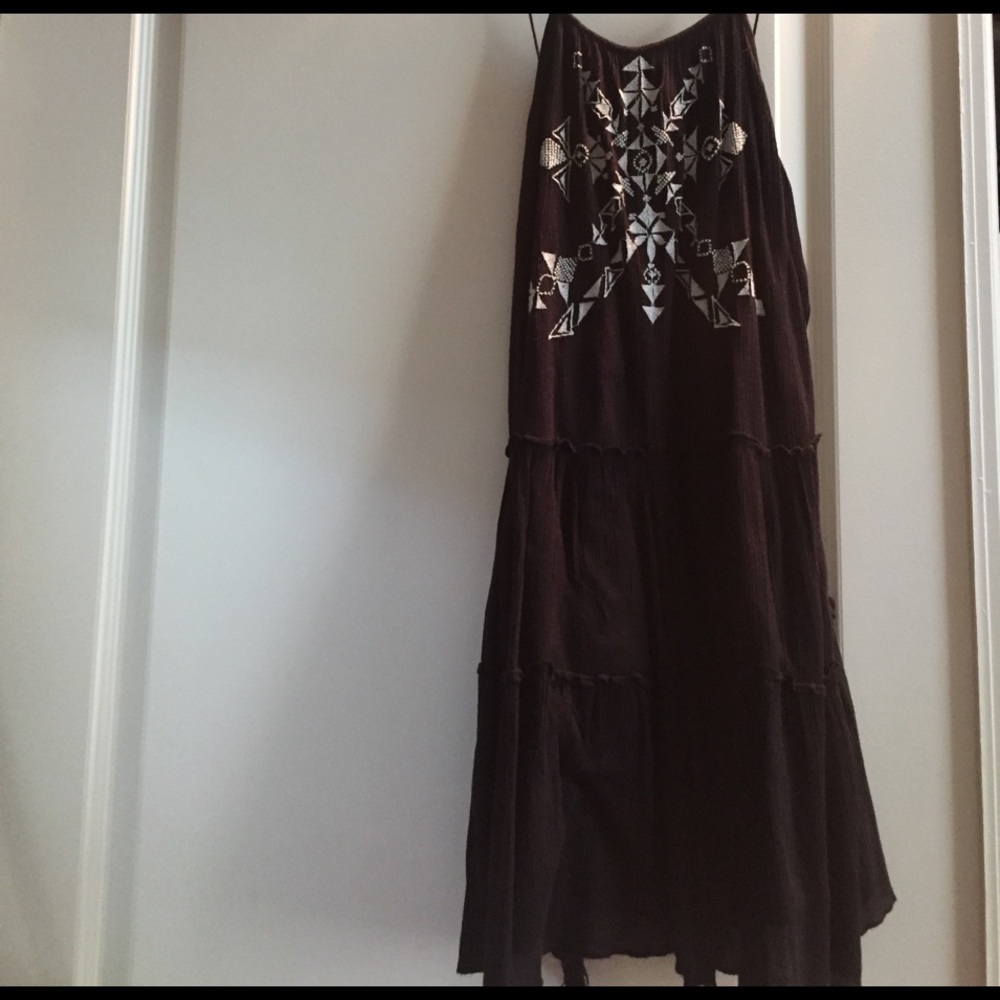 Black tribal sun dress