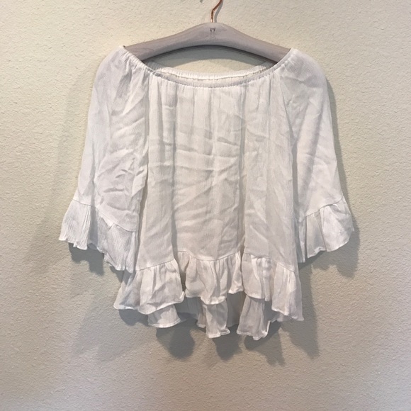 ASOS Tops - Off the shoulder ruffle sleeve top blouse shirt ASOS Tops - Off the shoulder ruffle sleeve top blouse shirt
