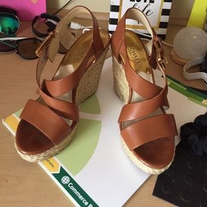 Michael Kors Brown Wedges
