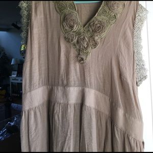 Taupe color long top