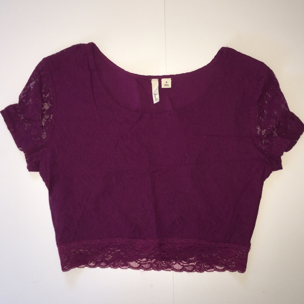 Purple crop top
