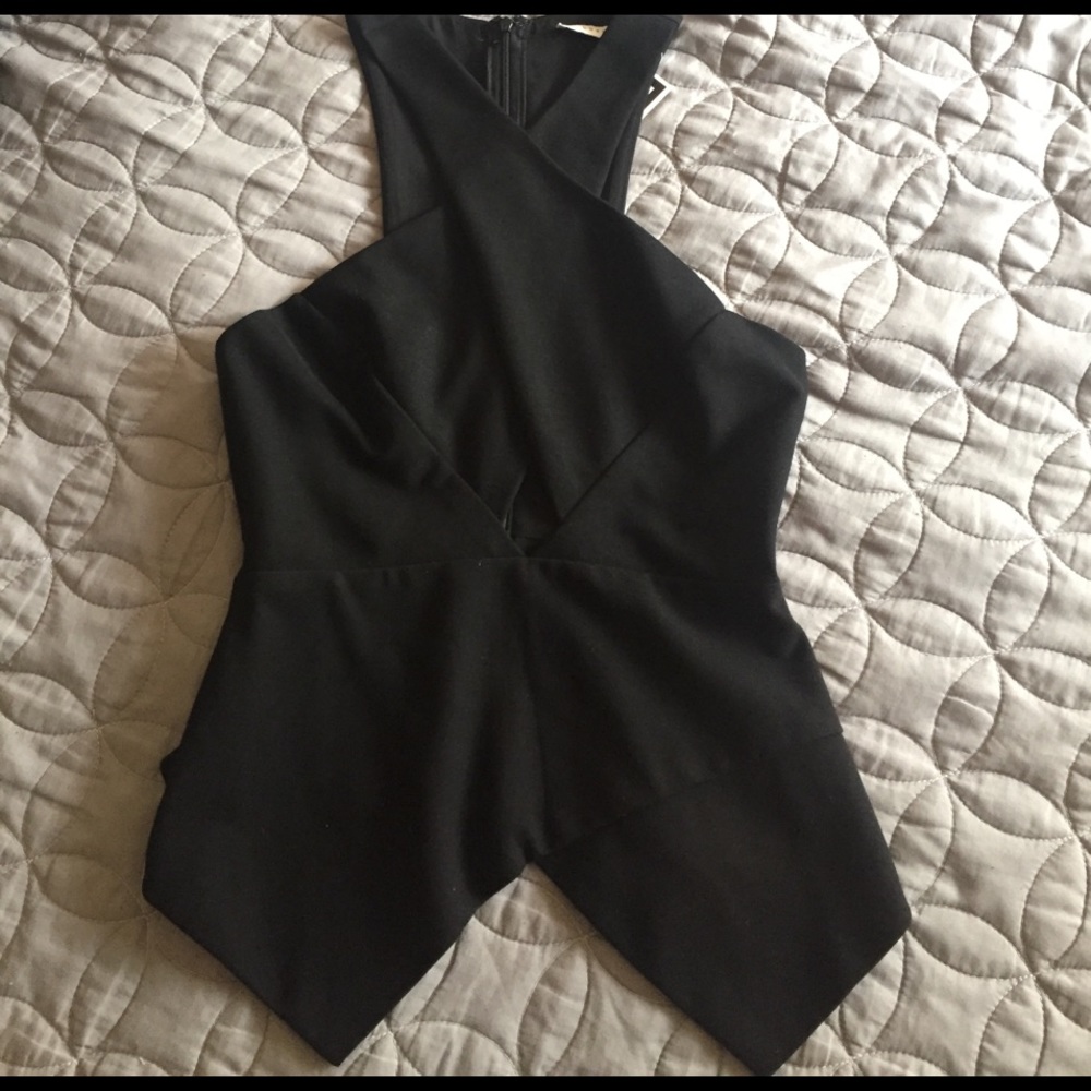 Geometric Peplum Top Size S