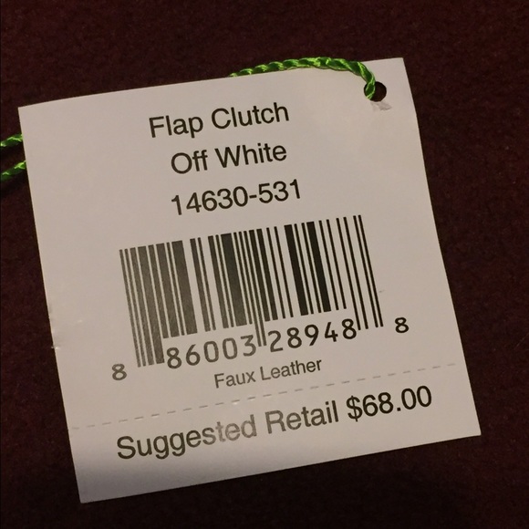 NWT Vera Bradley off white Flap Clutch - Picture 6 of 7