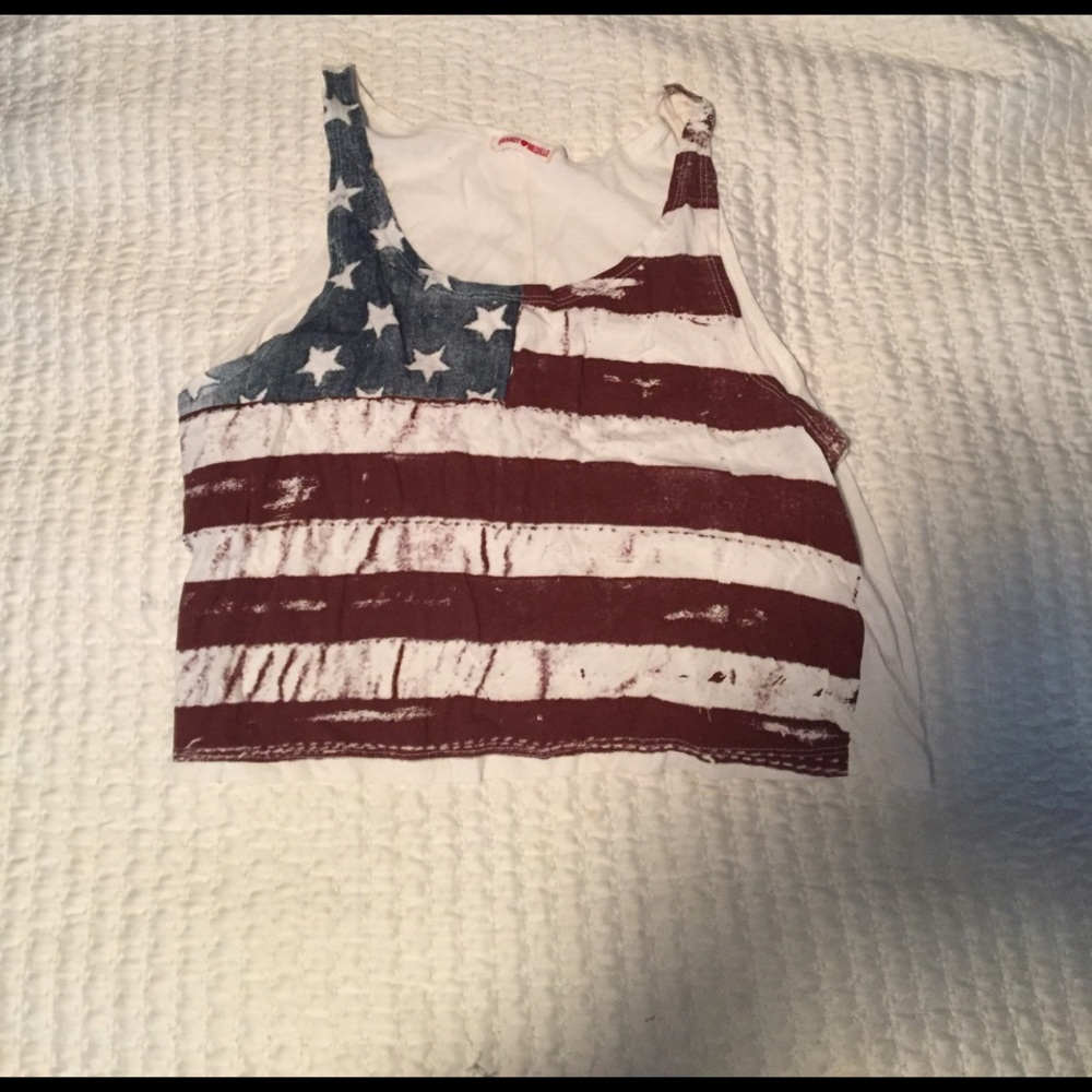 American flag crop top