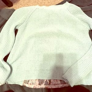 Mint green sweater