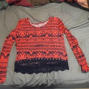 Elephant top with a crochet bottom