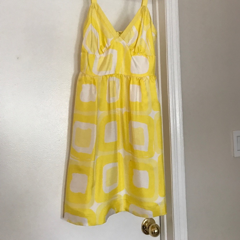 Banana Republic silk yellow dress