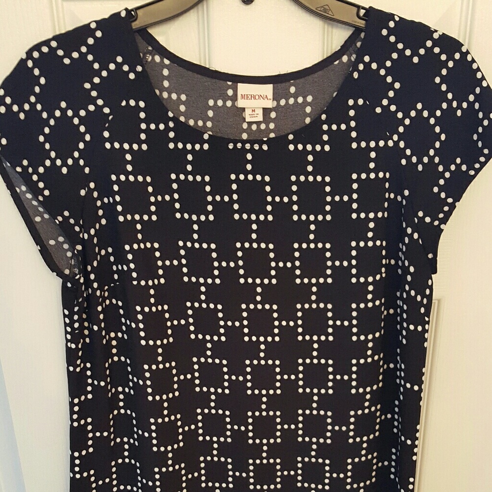 Black and White Patterned Merona Dress