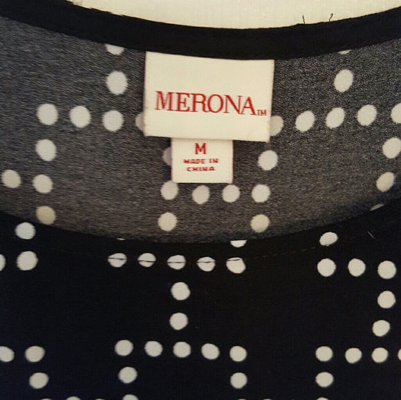 Black and White Patterned Merona Dress - Picture 3 of 4