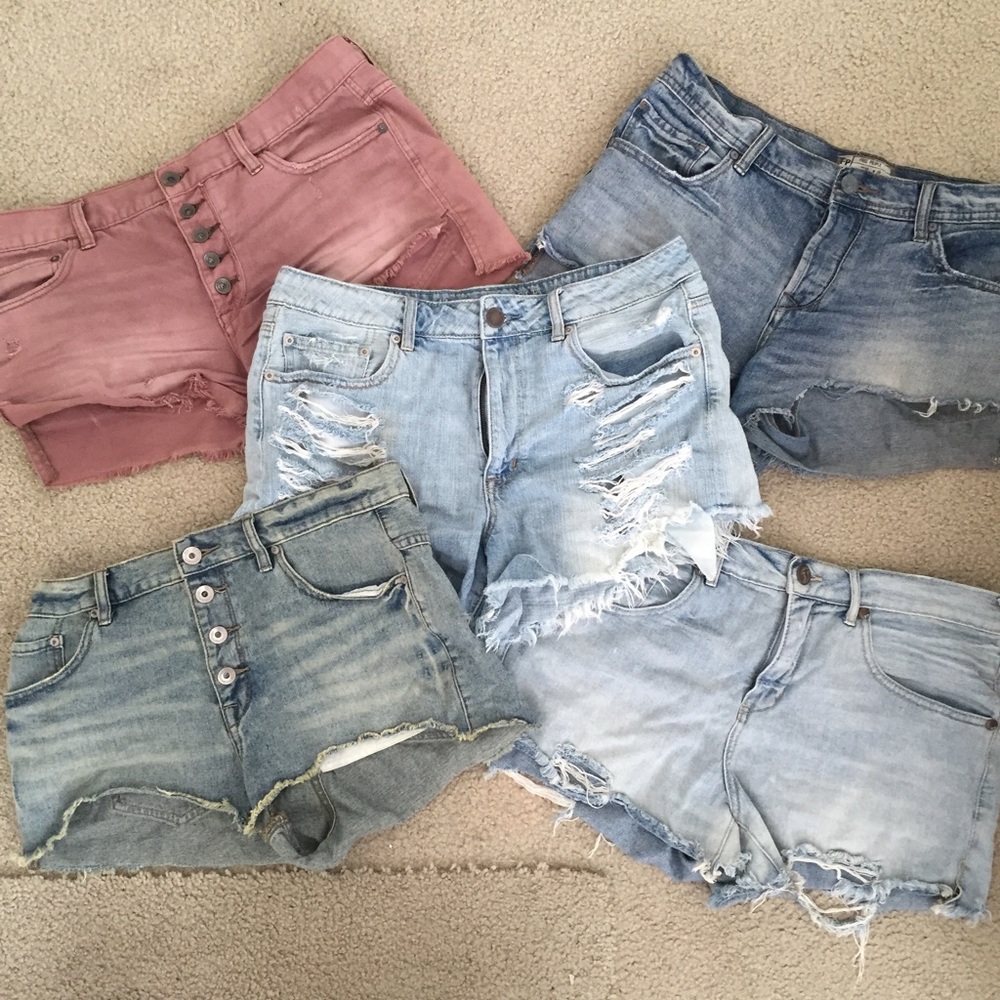 Free People Shorts. All 5 for $50