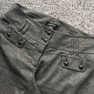 Wide Leg Lane Bryant Trousers, Black & Tan ❤ 16