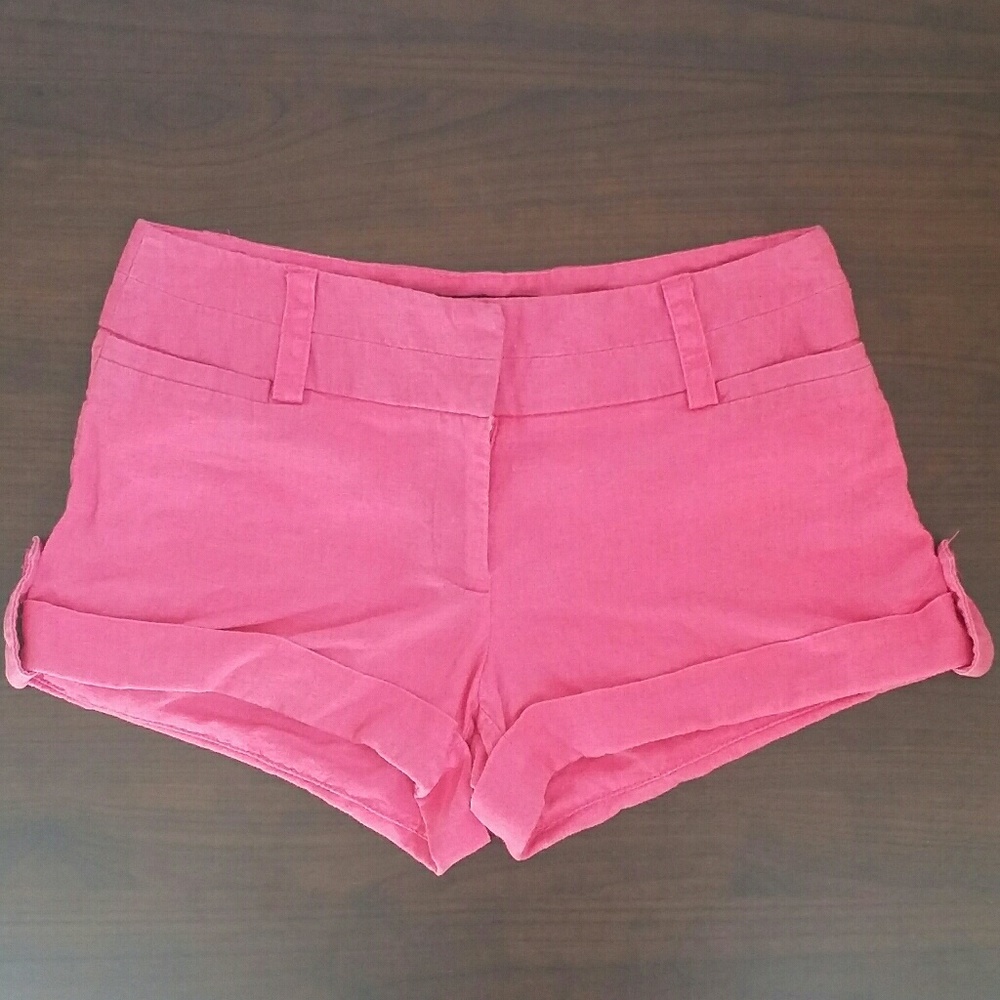 Hot Pink Linen Short