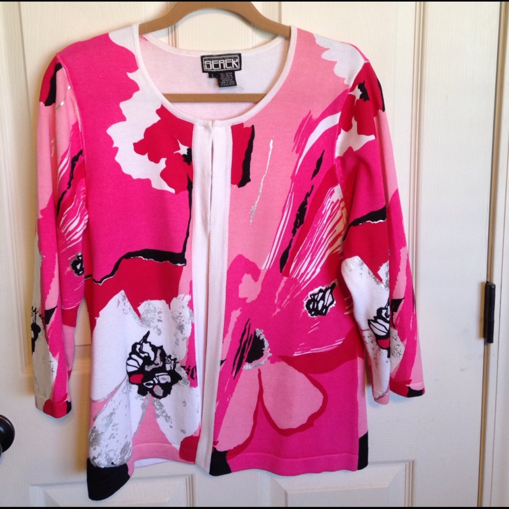 BEREK Floral Sweater Set, Size L