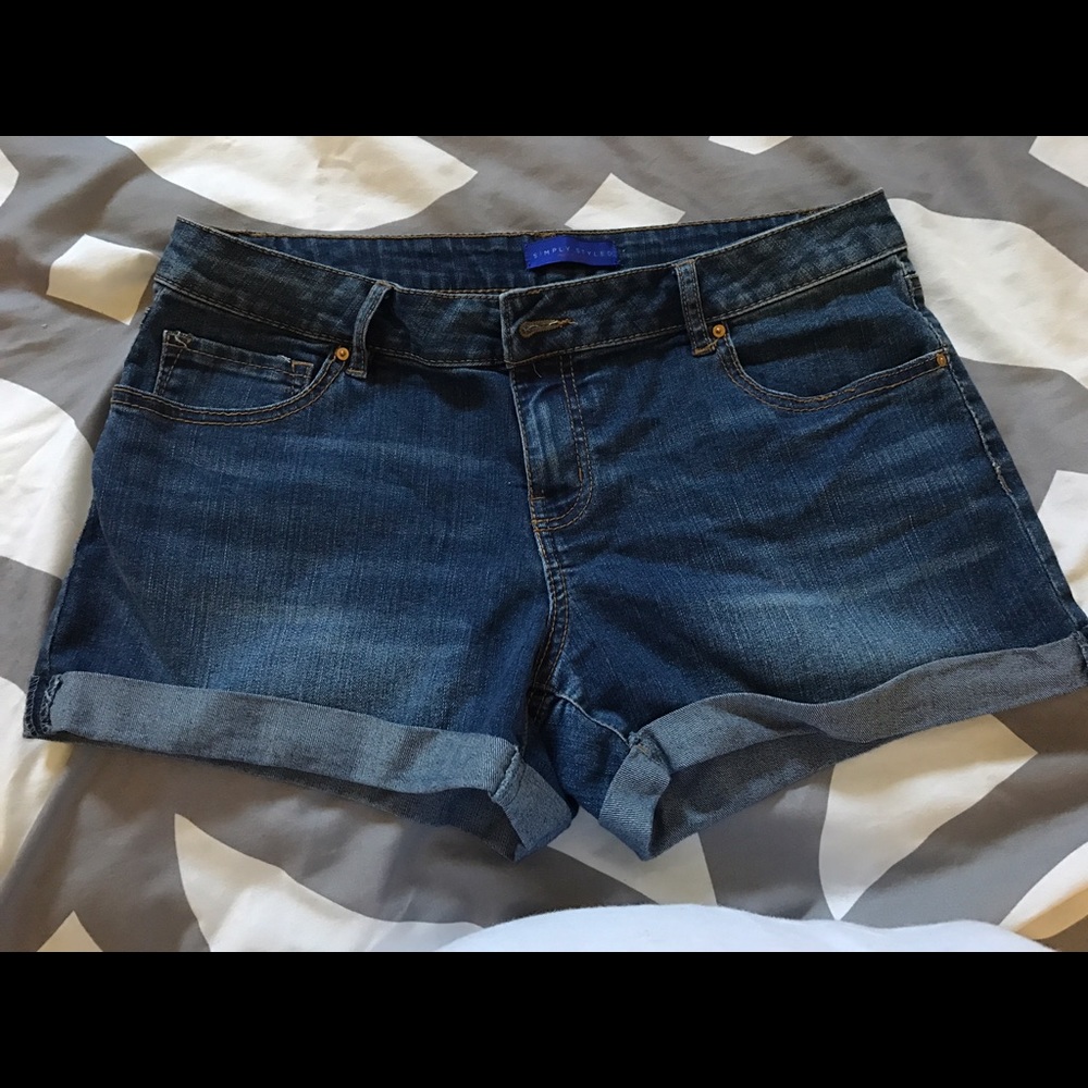 Denim shorts