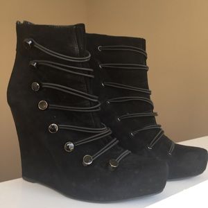 Authentic Rachel Roy 'Roye' Suede Wedge Bootie