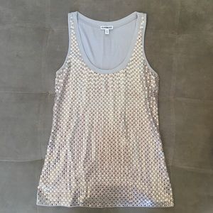 Sequined tank top