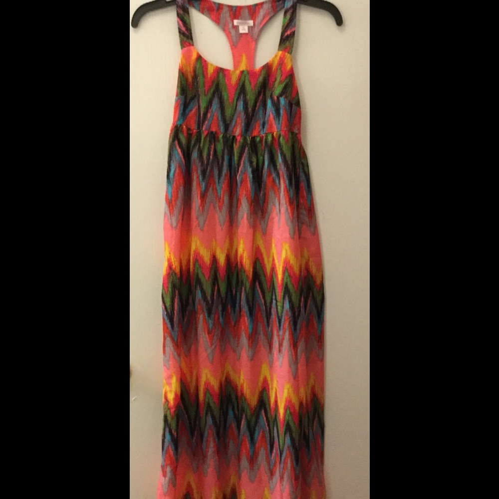 FREE $5items w/ sale Multicolored zigzag maxidress