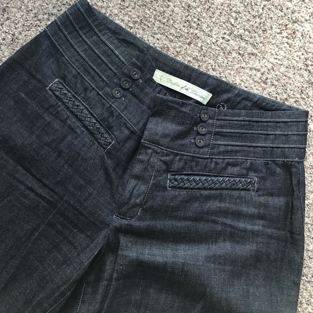 SALE ❤ Anthropologie Sailor Denim Trousers