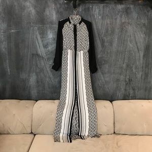 Maxi button down dress