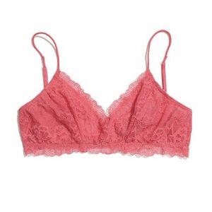 Honeydew/ Madewell Lace Bralette in Pink