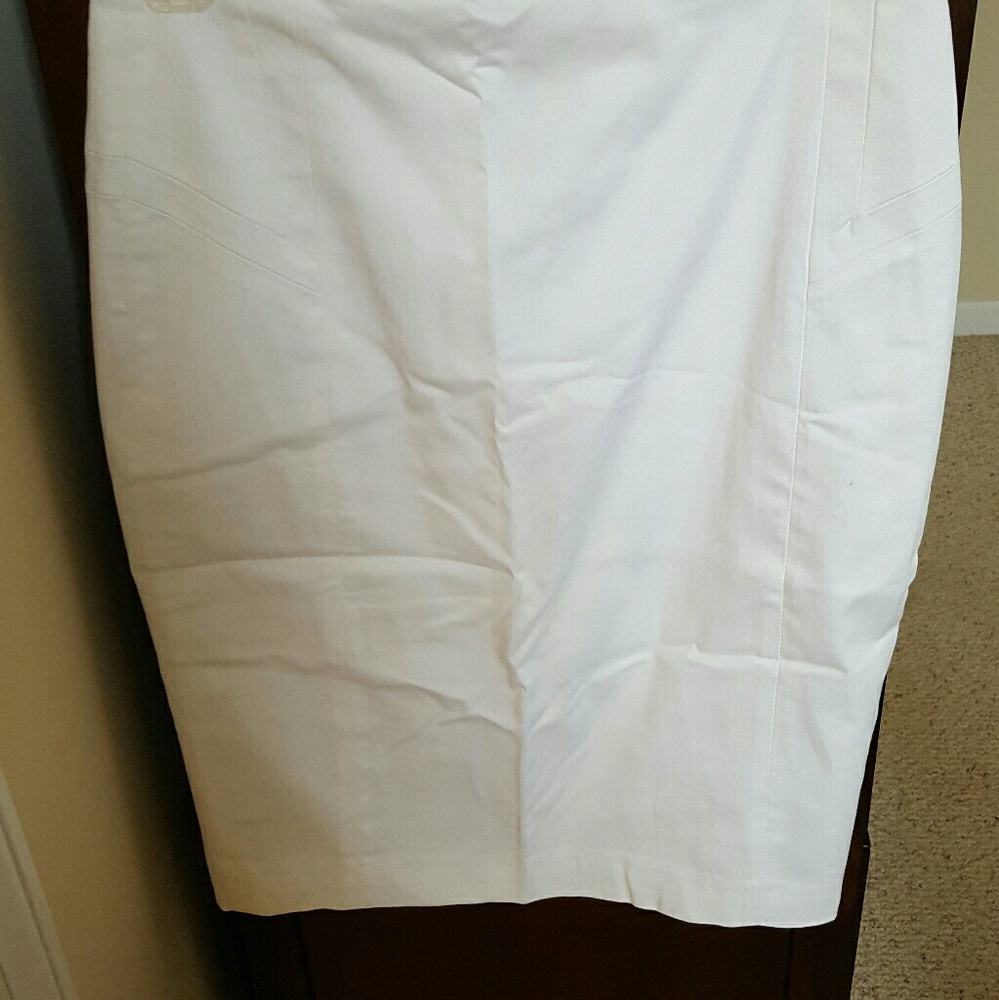 White Express Shaping Pencil Skirt