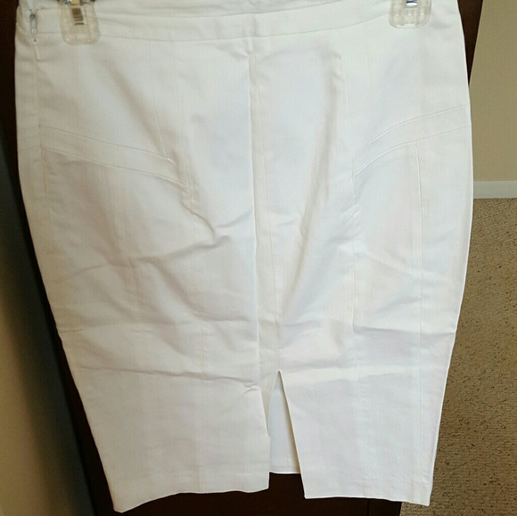 White Express Shaping Pencil Skirt - Picture 2 of 4