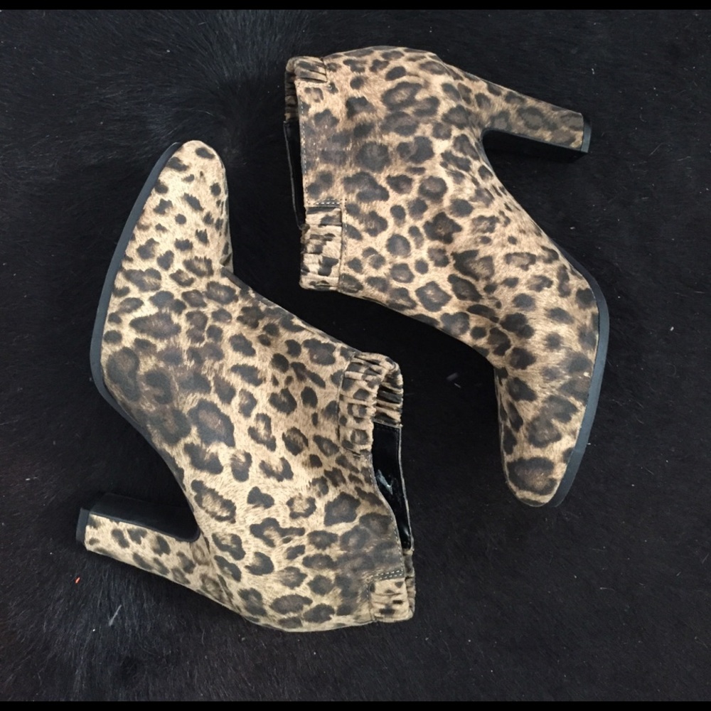 cheetah booties