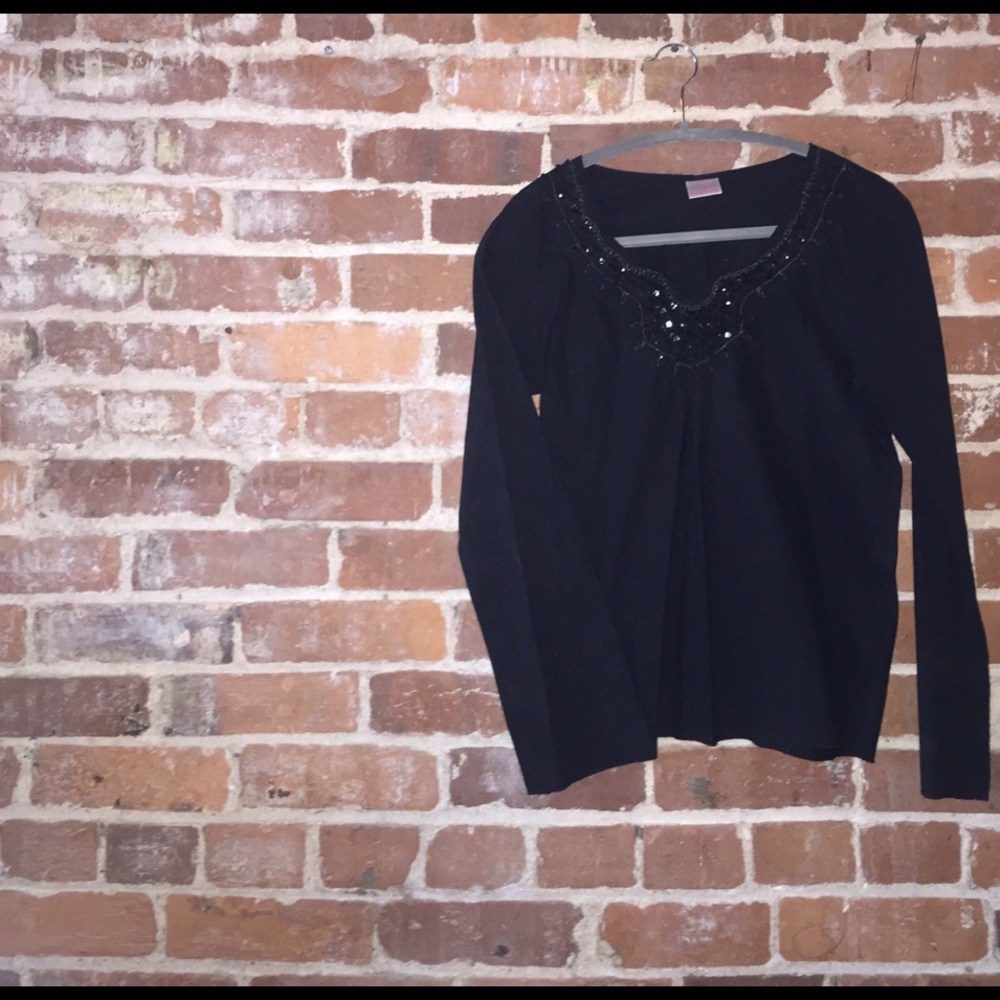 Black woven cotton boho bell sleeve tunic
