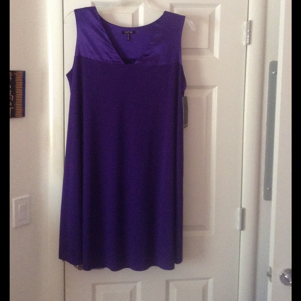 Beautiful purple Daisy Fuentes dress size 1X.