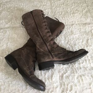 Tall lace up Clark Boots