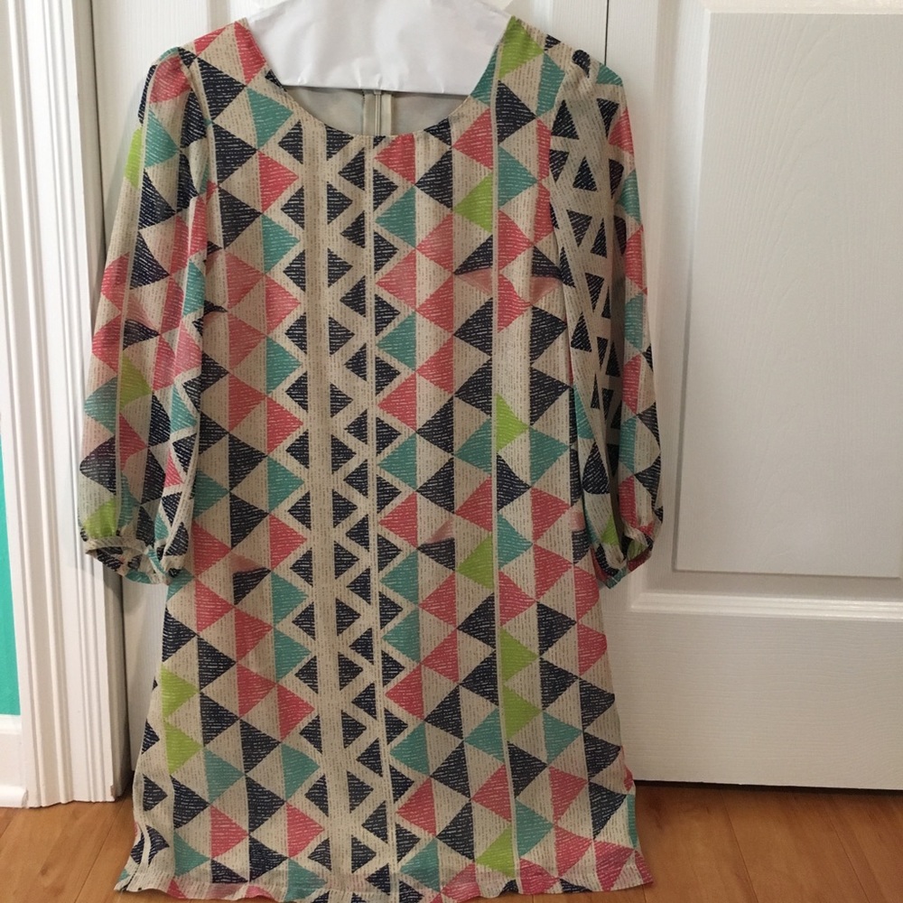 Colorful Triangle Dress.