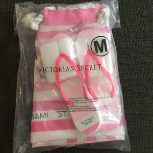 Victoria Secret Tote and Flip Flops