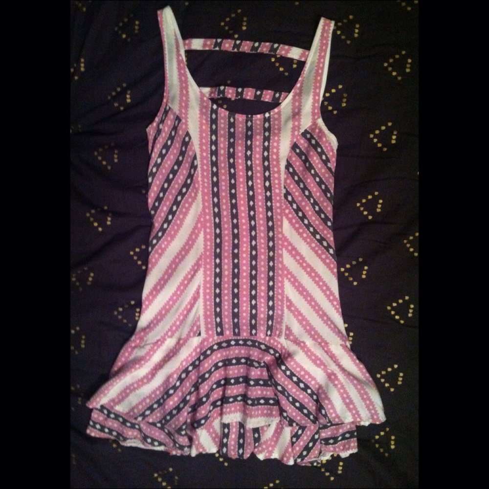 Free People printed mini dress