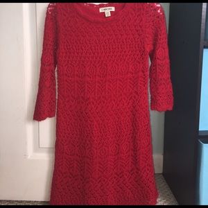 Kids Cherokee red lace dress!!