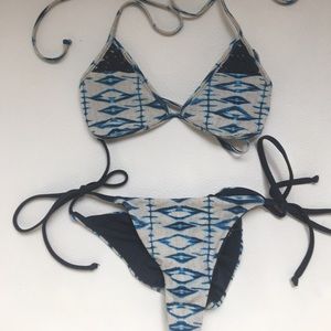 Frankie's Shibori Blue Crochet Bikini