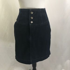 Express high waisted denim skirt