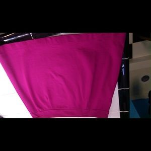 Cute knit mini skirt fuschia.