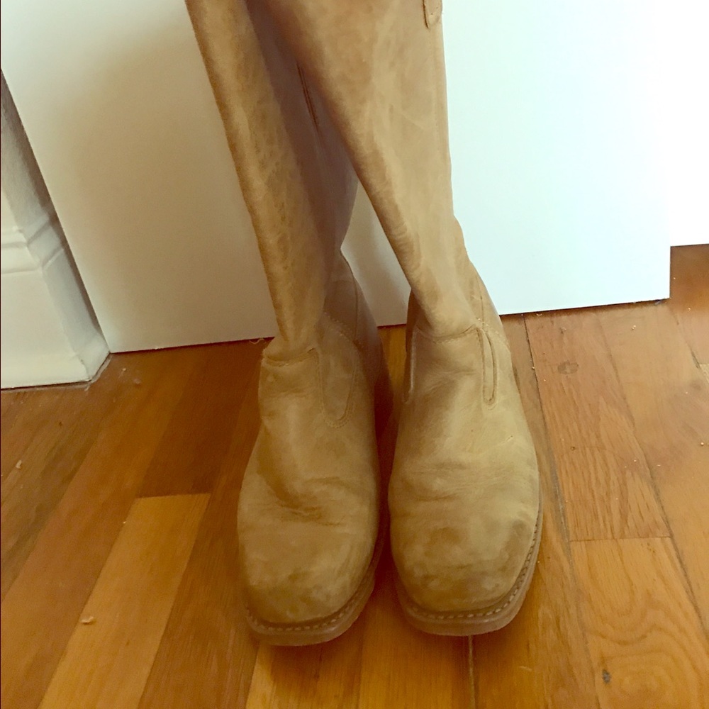 Dingo Block Heel Leather Boot