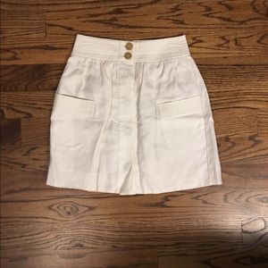 J.Crew High-waisted Linen Skirt