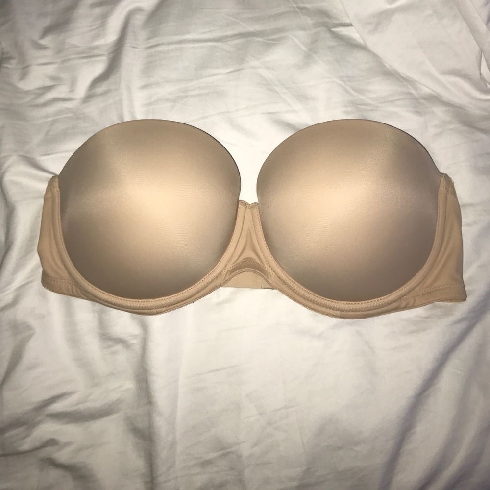 VS PINK nude strapless bra