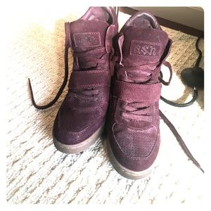 Ash Wedge Suede Sneakers