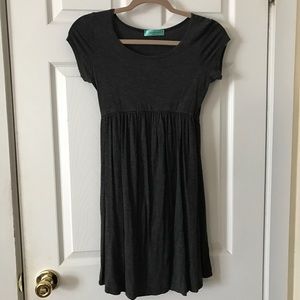 Grey Babydoll Dress
