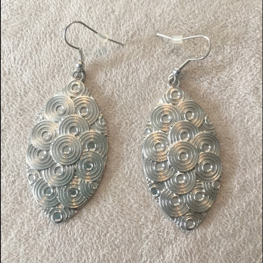 Silver Swirls Fashion Earrings